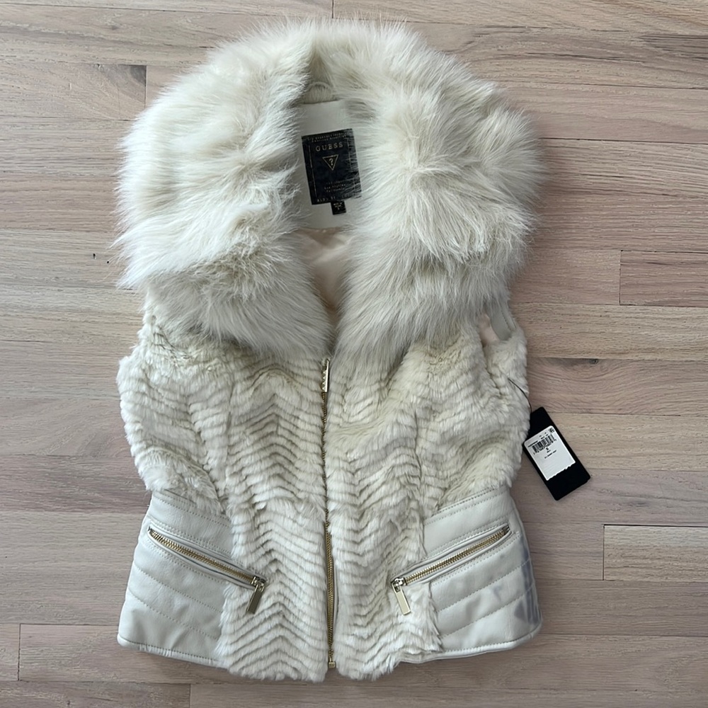 Guess Gabby fur vest